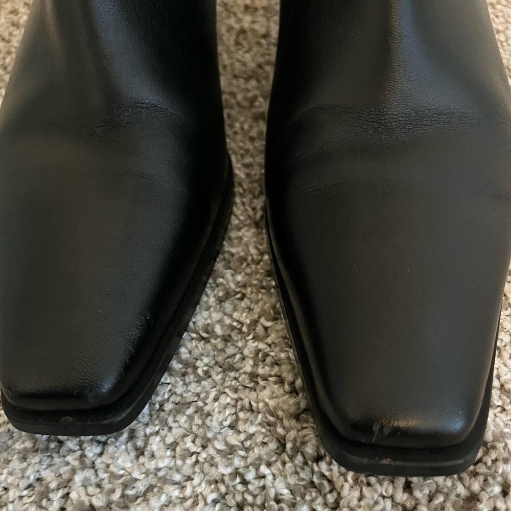 Free People Sienna Black Leather Ankle Boot - Picture 4 of 8